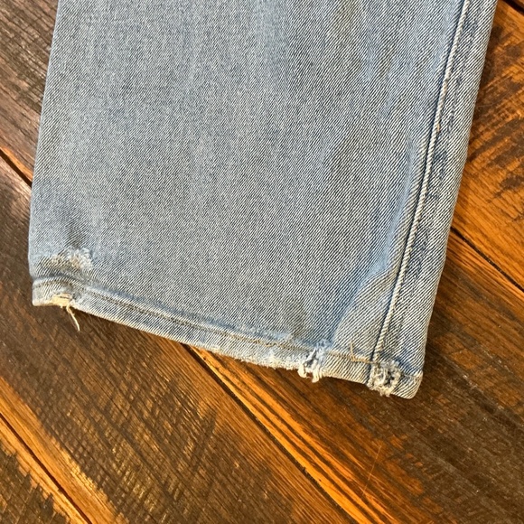 Just Black Denim High Rise Straight Leg Jeans Women’s 28 Light Wash Made in USA - Picture 8 of 11